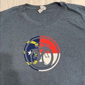 New Belgium Brewery Bella Canvas Blue Short Sleeve Tee